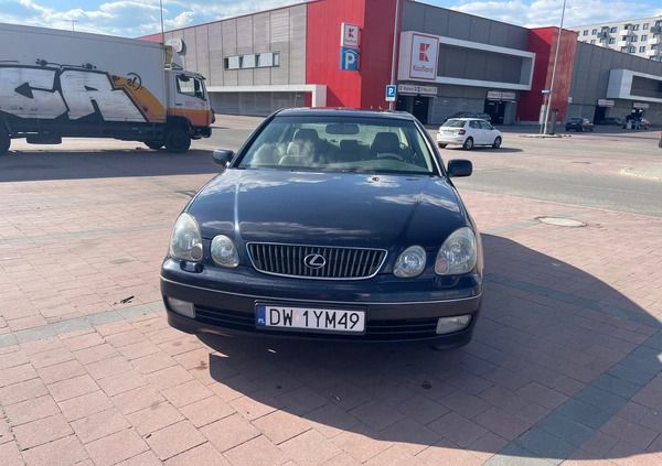 Lexus GS cena 26000 przebieg: 349335, rok produkcji 2001 z Wrocław małe 596